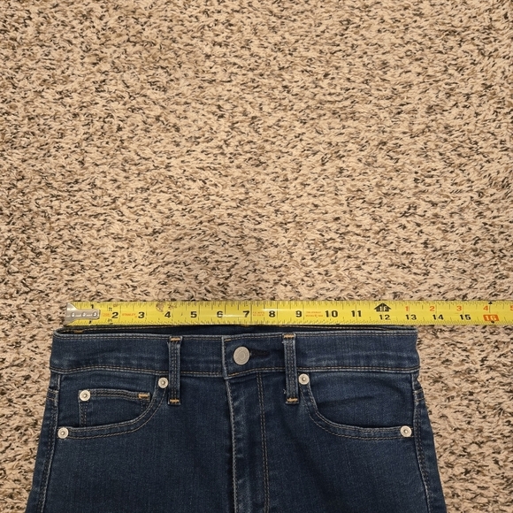 GAP Mid Rise Size 26R Straight Leg Jeans Dark Wash With Flex Waist - Picture 15 of 16